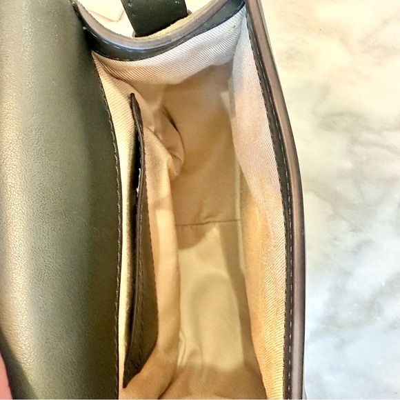 Chloe Marcie Small Saddle Suede Bag in Night Forest Green - Picture 9 of 13